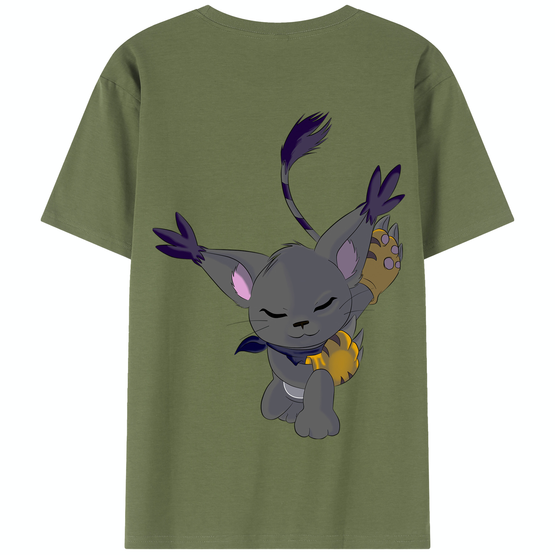 （画像用） Digimon デジタルモンスター/デジモン 綿100％半袖Tシャツ（背面プリント）